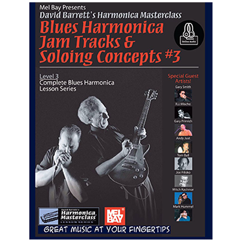MelBay Blues Harmonica Jam Tracks & Soloing Concepts #3 Lehrbuch MelBay Blues Harmonica Jam Tracks & Soloing Concepts #3 Lehrbuch von MelBay