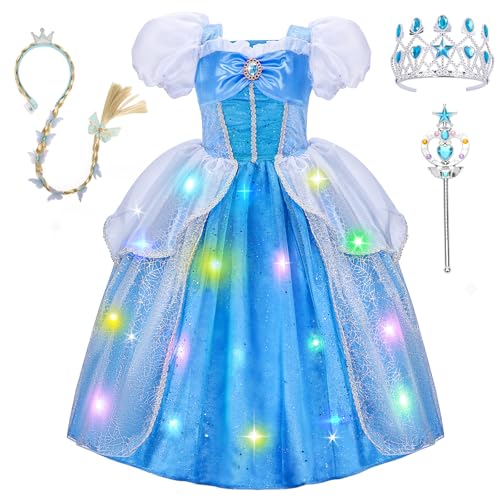 MELAND Blaues Prinzessinnenkleid mit Schmetterling (XL) von Meland