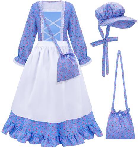 MELAND Blaues viktorianisches Kostüm Mädchen (XL) von Meland