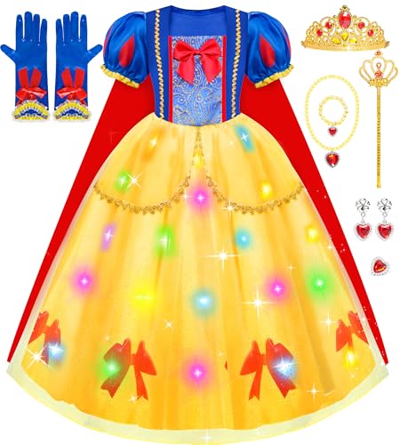 MELAND Gelbes und rotes Prinzessinnenkleid für Kinder von 5 bis 6 Jahren MELAND Gelbes und rotes Prinzessinnenkleid für Kinder von 5 bis 6 Jahren von Meland