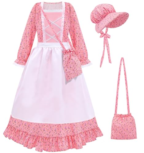 MELAND Rosa Viktorianisches Kostüm Mädchen (S) von Meland