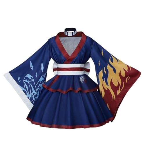 MelangCos Damen Asui Tsuyu Kimono Kleid Todoroki Cosplay Kostüm Japanischer Lolita Robe MelangCos Damen Asui Tsuyu Kimono Kleid Todoroki Cosplay Kostüm Japanischer Lolita Robe von MelangCos