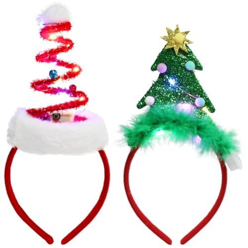 2 Stück Weihnachts haarreif mit LED,Weihnachten Beleuchtete Stirnbänder,Weihnachts Haarschmuck für Kinder und erwachsene,Stirnbänder für Weihnachtsfeiern accessoires 2 Stück Weihnachts haarreif mit LED,Weihnachten Beleuchtete Stirnbänder,Weihnachts Haarschmuck für Kinder und erwachsene,Stirnbänder für Weihnachtsfeiern accessoires von Meleager