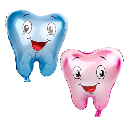 2 Stück Zähne Luftballons, XXL Smile Zahn Geformt Ballons, Zahnfee Geschenke für Jungen und Mädchen, Zahn Ballon Dekoration für Kindergeburtstag Parteien, Gender Reveal Party, BabyParty 2 Stück Zähne Luftballons, XXL Smile Zahn Geformt Ballons, Zahnfee Geschenke für Jungen und Mädchen, Zahn Ballon Dekoration für Kindergeburtstag Parteien, Gender Reveal Party, BabyParty von Meleager