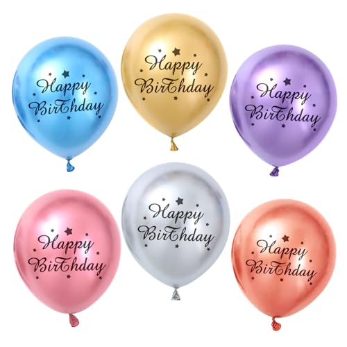 30 Stück Happy Birthday Ballon Bunt Metallic, 12 Zoll Bunt Luftballons Geburtstag, Happy Birthday Luftballon Metallic, Helium Ballons Geburtstag, Luftballons Metallic Deko Party Kindergeburtstag 30 Stück Happy Birthday Ballon Bunt Metallic, 12 Zoll Bunt Luftballons Geburtstag, Happy Birthday Luftballon Metallic, Helium Ballons Geburtstag, Luftballons Metallic Deko Party Kindergeburtstag von Meleager