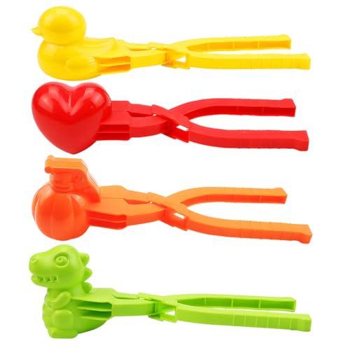 4 Stück Schneeball Former, Schneeballzange, Snowball Maker, Snowball Clip, Schneespielzeug Kinder, Spielzeug Sandball Maker, für Kinder im Freien Spielen 4 Stück Schneeball Former, Schneeballzange, Snowball Maker, Snowball Clip, Schneespielzeug Kinder, Spielzeug Sandball Maker, für Kinder im Freien Spielen von Meleager