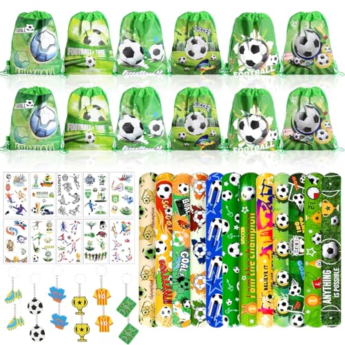46 Stück Fußball Mitgebsel Kindergeburtstag, Fußball Party Mitgebsel Kinder, Fußball Party Gastgeschenke Set, mit Kordelzug Taschen Schnapparmband Tätowierungen Schlüsselanhänger 46 Stück Fußball Mitgebsel Kindergeburtstag, Fußball Party Mitgebsel Kinder, Fußball Party Gastgeschenke Set, mit Kordelzug Taschen Schnapparmband Tätowierungen Schlüsselanhänger von Meleager