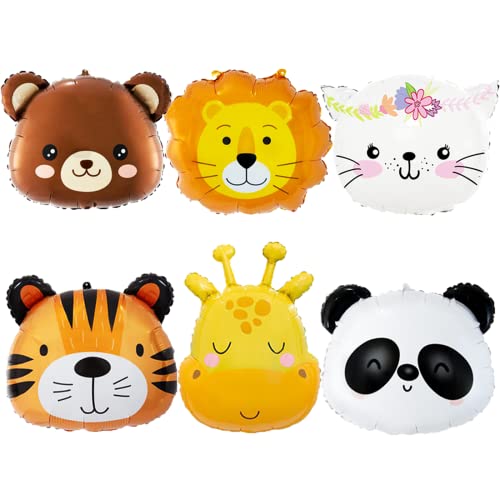 Folienballon Tiere, 6 Stück Tierkopf Ballons, Folienballon Waldtiere,Folienballons Tier für Kindergeburtstag,Luftballons Tiere für Kinder Geburtstag Party Deko Folienballon Tiere, 6 Stück Tierkopf Ballons, Folienballon Waldtiere,Folienballons Tier für Kindergeburtstag,Luftballons Tiere für Kinder Geburtstag Party Deko von Meleager
