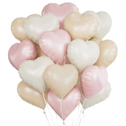 Herz Folienballon 24 Stück,Herz Helium Luftballons Rosa weiß,Heliumballon Herzen,Baby Rosa Beige Herzluftballons,Herzform Folienluftballon Herzballons für Geburtstag Hochzeit Valentinstag Herz Folienballon 24 Stück,Herz Helium Luftballons Rosa weiß,Heliumballon Herzen,Baby Rosa Beige Herzluftballons,Herzform Folienluftballon Herzballons für Geburtstag Hochzeit Valentinstag von Meleager
