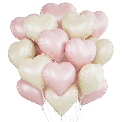 Herz Folienballon 24 Stück,Herz Helium Luftballons Rosa weiß,Heliumballon Herzen,Baby Rosa Cremeweiß Herzluftballons,Herzform Folienluftballon Herzballons für Geburtstag Hochzeit Valentinstag Herz Folienballon 24 Stück,Herz Helium Luftballons Rosa weiß,Heliumballon Herzen,Baby Rosa Cremeweiß Herzluftballons,Herzform Folienluftballon Herzballons für Geburtstag Hochzeit Valentinstag von Meleager