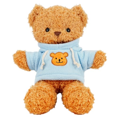 Kuscheltier Teddybär Plüschtier, kuscheltier bär mit Kapuze,Stofftier Schmusetier zum Kuscheln & Spielen, Plüschtier Teddybär Geschenk, Teddybär Plush Dekoration für Jungen und Mädchen (Blau 30cm) Kuscheltier Teddybär Plüschtier, kuscheltier bär mit Kapuze,Stofftier Schmusetier zum Kuscheln & Spielen, Plüschtier Teddybär Geschenk, Teddybär Plush Dekoration für Jungen und Mädchen (Blau 30cm) von Meleager