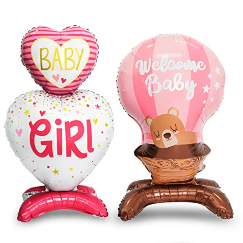 XXL Baby Girl Folienballons, Welcome Baby Luftballons, Mädchen Geburt Folienballon, Baby Dusche Taufe Ballon Rosa, Baby Shower Deko Girl, Baby Party Dekoration, Baby Willkommen Party Geschenke XXL Baby Girl Folienballons, Welcome Baby Luftballons, Mädchen Geburt Folienballon, Baby Dusche Taufe Ballon Rosa, Baby Shower Deko Girl, Baby Party Dekoration, Baby Willkommen Party Geschenke von Meleager