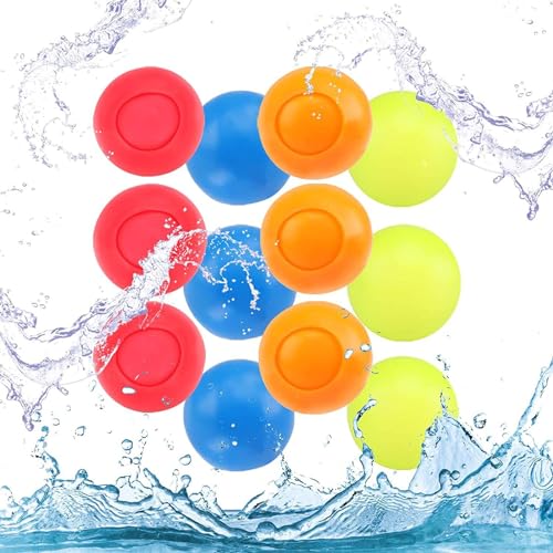 Melearch 12 Stück Wasserbomben Wiederverwendbar, Wiederbefüllbare Wasserbomben, Strandspielzeug Wasserspielzeug, Silikon Wasserballon für Spiele im Freien Sommer Pool Spaß Party Melearch 12 Stück Wasserbomben Wiederverwendbar, Wiederbefüllbare Wasserbomben, Strandspielzeug Wasserspielzeug, Silikon Wasserballon für Spiele im Freien Sommer Pool Spaß Party von Melearch