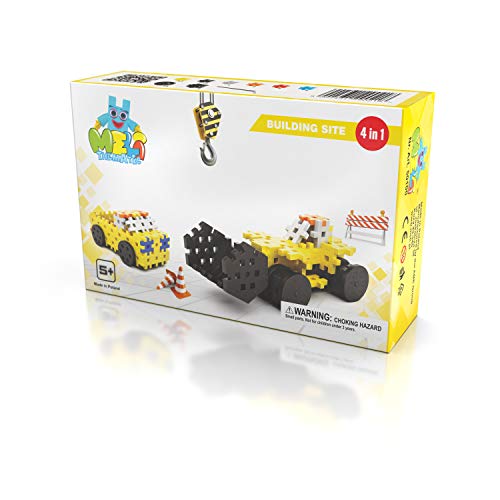 Meli Konstruktionsbausteine Basic Thematic Baustelle 4 in 1 | Steckbausteine für Kinder ab 3 Jahre | Bagger, Lastwagen & mehr | 124 Teile in 6 Farben | Fördert Motorik & Kreativität Meli Konstruktionsbausteine Basic Thematic Baustelle 4 in 1 | Steckbausteine für Kinder ab 3 Jahre | Bagger, Lastwagen & mehr | 124 Teile in 6 Farben | Fördert Motorik & Kreativität von Meli