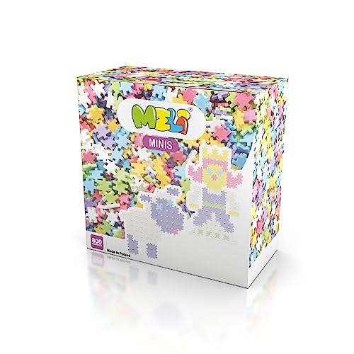 Meli Minis 800 Pastel | 800 Bunte Steckbausteine für kreative Kinder ab 3 Jahren | Lernspielzeug für Mosaike, Figuren & 3D-Modelle | Fördert Motorik & Fantasie Meli Minis 800 Pastel | 800 Bunte Steckbausteine für kreative Kinder ab 3 Jahren | Lernspielzeug für Mosaike, Figuren & 3D-Modelle | Fördert Motorik & Fantasie von Meli