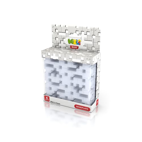 Meli Maxi Grundplatte Grau | 6 Bausteine 14x14 cm | Perfekte Basis für kreative Konstruktionen | Steckbausteine kompatibel Maxi | Fördert Motorik & Kreativität | Robustes Material langlebigen Meli Maxi Grundplatte Grau | 6 Bausteine 14x14 cm | Perfekte Basis für kreative Konstruktionen | Steckbausteine kompatibel Maxi | Fördert Motorik & Kreativität | Robustes Material langlebigen von Meli
