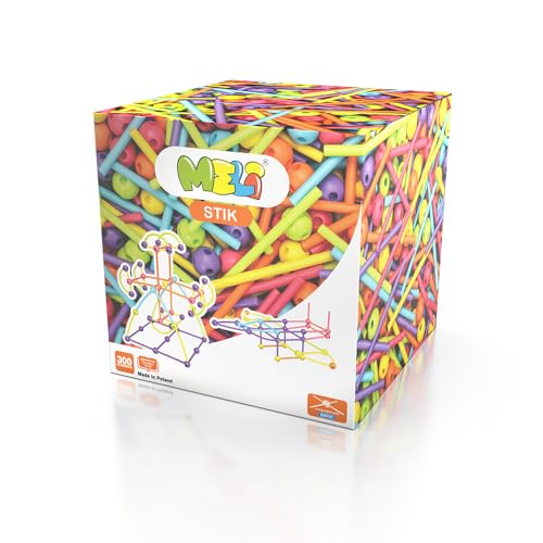 Meli 67332 Stik 300 [Weiß] Bausteine, Bunt von Meli