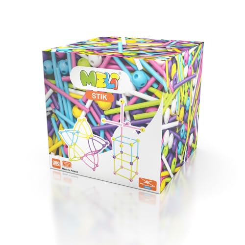 Meli Stick Pink 300 – 300 Bunte Stik Bausteine für kreative Konstruktionen – inklusive Kugeln und Stäben Meli Stick Pink 300 – 300 Bunte Stik Bausteine für kreative Konstruktionen – inklusive Kugeln und Stäben von Meli