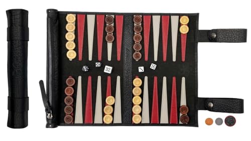 Melia Games B-Ware Backgammon zum Rollen - Reise-Backgammon aus feinstem Nubuk Echt-Leder mit handgefertigten Holzspielsteinen - OPTISCHE MÄNGEL Melia Games B-Ware Backgammon zum Rollen - Reise-Backgammon aus feinstem Nubuk Echt-Leder mit handgefertigten Holzspielsteinen - OPTISCHE MÄNGEL von Melia Games