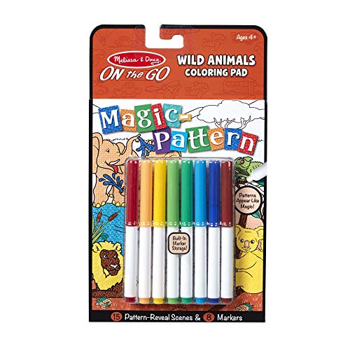Magic-Pattern Kinder Wildtiere Marker Malblock für unterwegs Reise Aktivität von Melissa & Doug