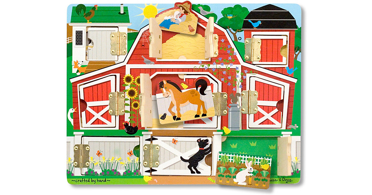 Magnetischer Bauernhof aus Holz zum Versteckspielen Magnetischer Bauernhof aus Holz zum Versteckspielen von Melissa & Doug