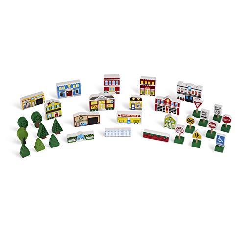 Melissa & Doug 98141 Wooden Town (FFP) Variety Spielset, Mehrfarbig/Meereswellen (Ocean Tides), One Size von Melissa & Doug
