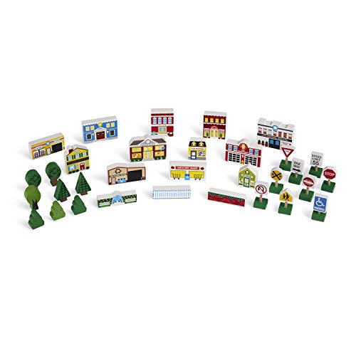 Melissa & Doug (FFP – Pretend Play Holzstadt-Spielset für Kinder mit Stauraum von Melissa & Doug