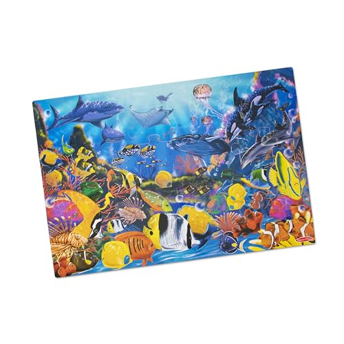Melissa & Doug 10427 Unterwasserbodenpuzzle mit extra dicker Kartonkonstruktion, wunderschönes Originalkunstwerk, 48 Teile, mehrfarbig von Melissa & Doug