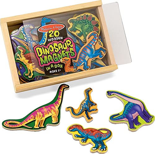 Melissa and Doug Magnete Dinosaurier Holz, Magnete Kinder, Magnetdinosaurier für Magnettafel Kinder und Kühlschrankmagnete Kinder, Magnet Spielzeug Kinder, Magnetspiel ab 2 3 4 von Melissa & Doug