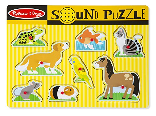 Melissa & Doug Soundpuzzle aus Holz - Haustiere von Melissa & Doug