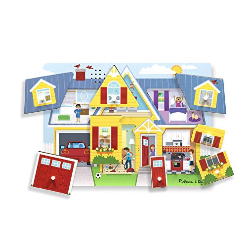 Melissa & Doug Puzzle mit Soundeffekten rund um das Haus | Puzzles | Holz | 2+ | Geschenk für Jungen oder Mädchen von Melissa & Doug