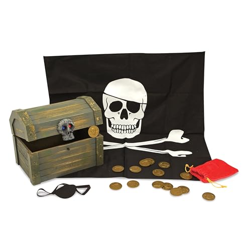 Melissa & Doug | Piratentruhe | Rollenspiel | Halloween-Kostüm | 3+ | Geschenk für Jungen oder Mädchen von Melissa & Doug