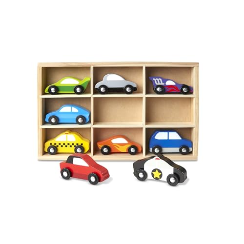 Melissa & Doug Wooden Car Set , Wooden Toy & Trains , Trucks & Vehicles , 3+ , Gift for Boy or Girl von Melissa & Doug