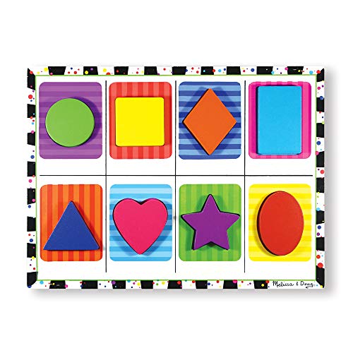 Melissa & Doug Shapes Chunky Puzzle , Puzzles , Wooden Toy , 2+ , Gift for Boy or Girl von Melissa & Doug