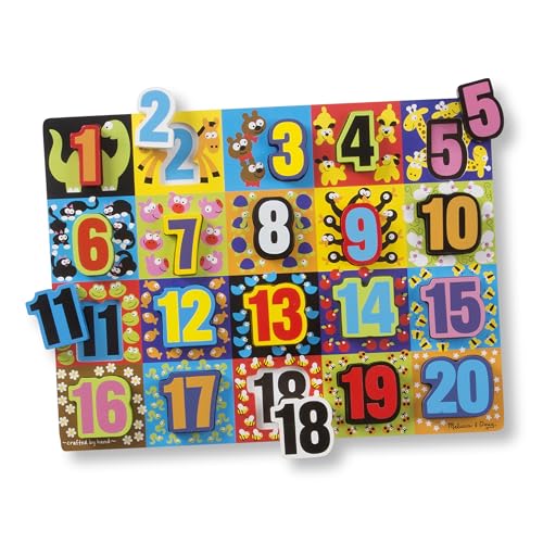 Melissa & Doug Jumbo Numbers Chunky Puzzle, Puzzles, 3+, Gift for Boy or Girl von Melissa & Doug