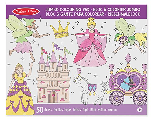 Melissa & Doug Jumbo Colouring Pad - Princess & Fairy | Activity Pad | Coloring Pads | 3+ | Gift for Boy or Girl von Melissa & Doug