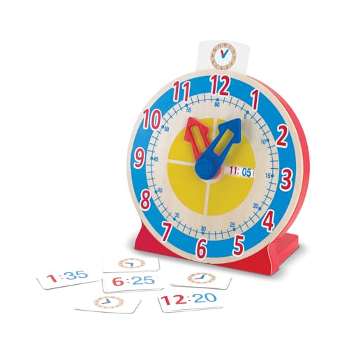 Melissa & Doug Uhr verstellen und ablesen | entwicklungsförderndes Spielzeug | motorische Fähigkeiten | 4+ | Geschenk für Jungen oder Mädchen von Melissa & Doug