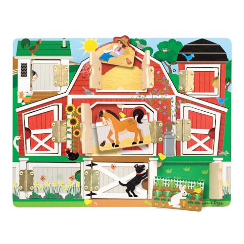 Melissa & Doug Versteckspiel – Bauernhof | Magnetspielzeug | Bauernhof Tier Spielzeug für Kinder | 3+ | Geschenk für Jungen oder Mädchen von Melissa & Doug