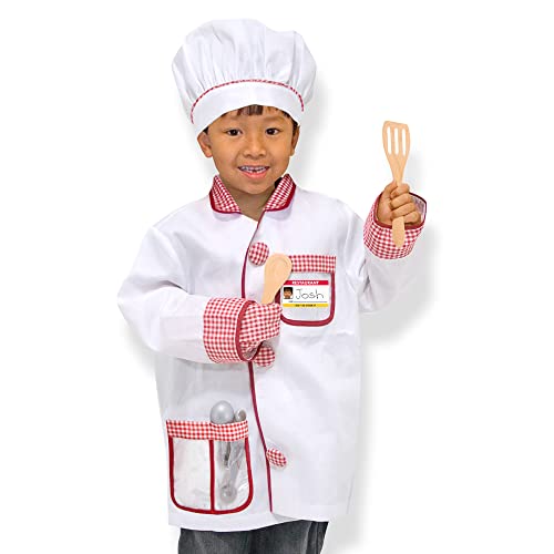 Melissa & Doug Disfraz cocinero chef para niños y niñas| Traje de fiesta con accesorios | Juego de imitación | Disfraz de halloween o carnaval | Juego creativo | 3+ Años von Melissa & Doug