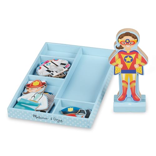 Melissa & Doug 15164 Magnetic Pretend Play - Julia , Pretend Play Toy , Cognitive Skills , 3+ , Gift for Boy or Girl, Multicolor, 29.72 cm*3.05 cm*21.59 cm von Melissa & Doug