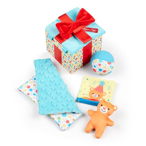 Melissa & Doug Überraschungs-Geschenkbox aus Holz Babyspielzeug | Frühes Lernen Spielzeug | Sensorisches babyspielzeug | 0+ | Geschenk für Baby-Jungen-Mädchen | FSC-zertifizierte Materialien von Melissa & Doug