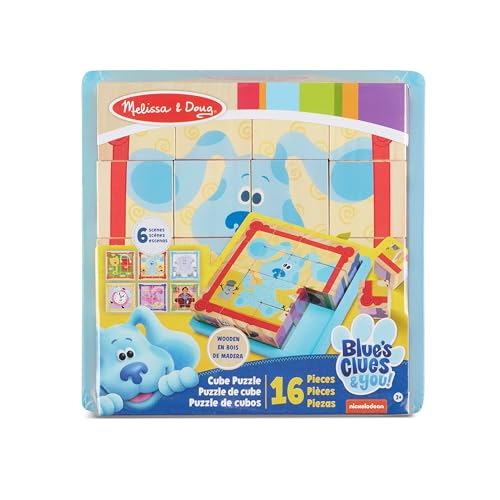 Melissa & Doug 33007 Blue's Clues & You Holzwürfel Puzzle, Mehrfarbig von Melissa & Doug