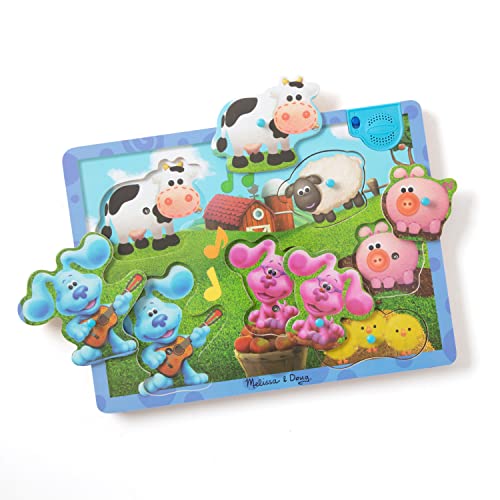 Melissa & Doug 33009 Tier Blue's Clues & You Klangpuzzle aus Holz – Musikalischer Bauernhof, Mehrfarbig Melissa & Doug 33009 Tier Blue's Clues & You Klangpuzzle aus Holz – Musikalischer Bauernhof, Mehrfarbig von Melissa & Doug