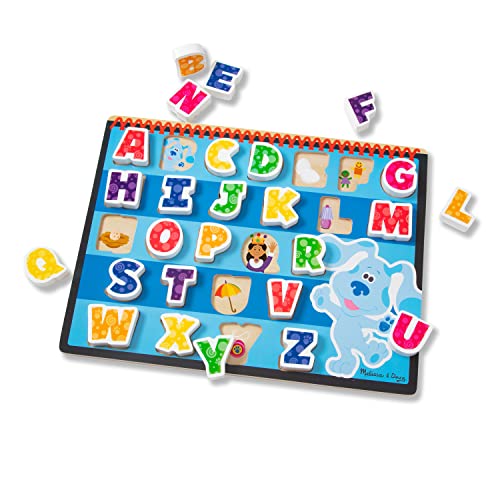 Melissa & Doug 33010 Blue's Clues & You Dickes Holzpuzzle – Alphabet, Mehrfarbig von Melissa & Doug