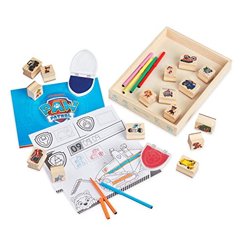 Melissa & Doug Paw Patrol Activity Stamp Set | Holzstempel Set | Kreatives Spielzeug für Kinder | Geschenke für Jungen oder Mädchen | 3+ von Melissa & Doug