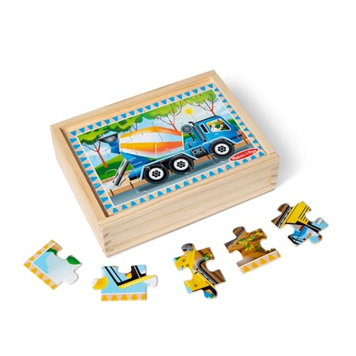 Melissa & Doug 4 Holzpuzzle im Kästchen - Baustelle Melissa & Doug 4 Holzpuzzle im Kästchen - Baustelle von Melissa & Doug