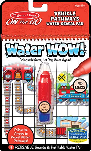 Melissa&Doug 40177 Water Wow Fahrzeug Pathways | Activity Pad | Reise | ab 3 Jahren | Geschenk für Jungen oder Mädchen von Melissa & Doug