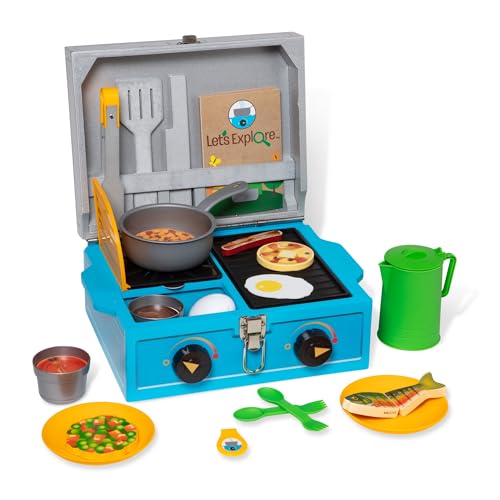 Melissa & Doug Spielset Campingkocher | Camping-Set für Kinder | Spielset für draußen | 3+ Jahre | Geschenk für Jungen oder Mädchen von Melissa & Doug