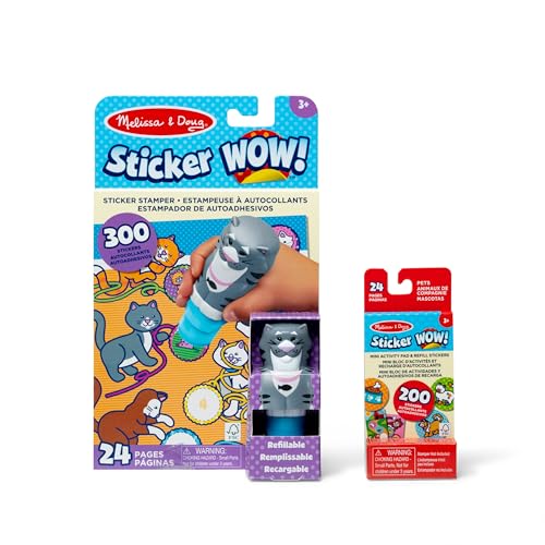 Melissa & Doug 50943 Sticker Wow Katzen-Paket: 24-seitiger, Aufkleberstempel, Mini-Aktivitätenblock, 500 Aufkleber, Kunst und Bastelspielzeug, Sammelfigur Melissa & Doug 50943 Sticker Wow Katzen-Paket: 24-seitiger, Aufkleberstempel, Mini-Aktivitätenblock, 500 Aufkleber, Kunst und Bastelspielzeug, Sammelfigur von Melissa & Doug
