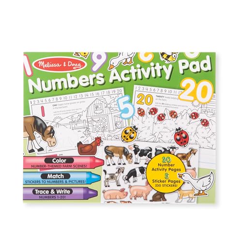 Melissa & Doug Aktivitätsblock mit Zahlen zum Ausmalen und Aufkleben Melissa & Doug Aktivitätsblock mit Zahlen zum Ausmalen und Aufkleben von Melissa & Doug